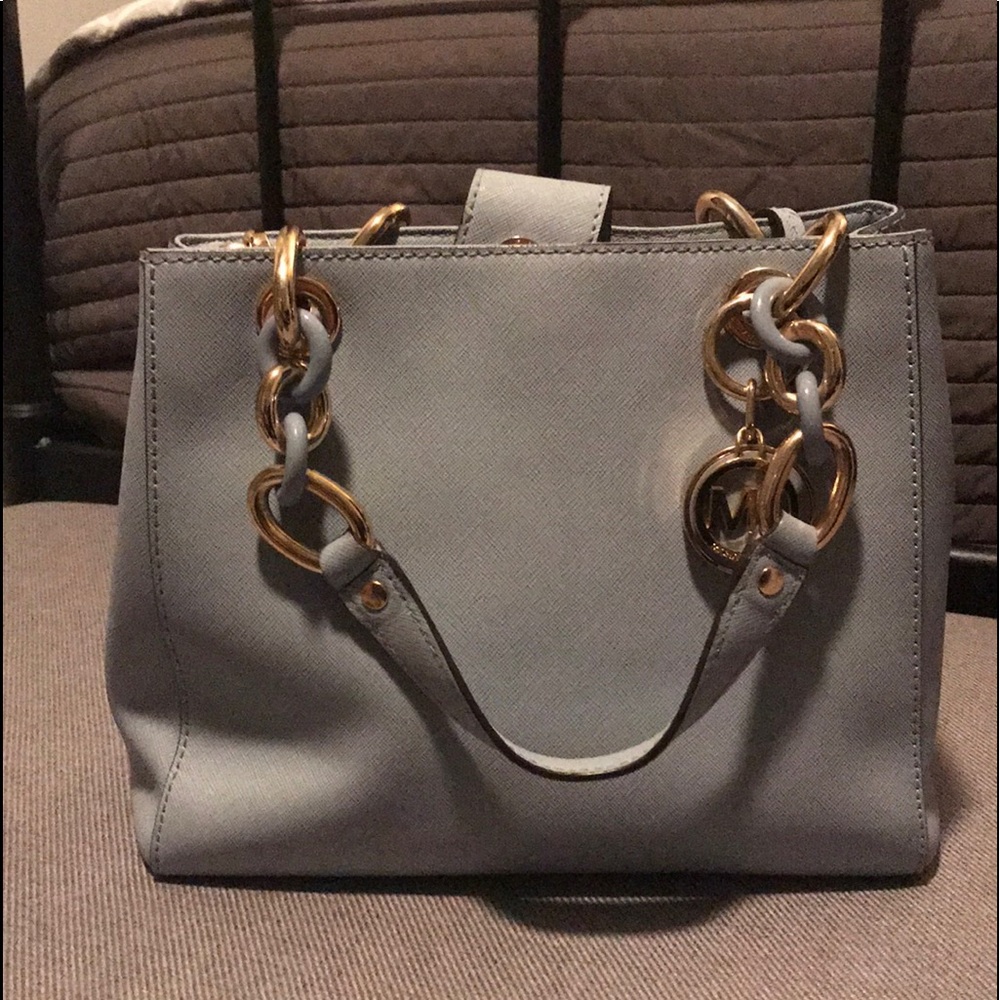 Michael Kors Light Blue Handbag (used 3 times)